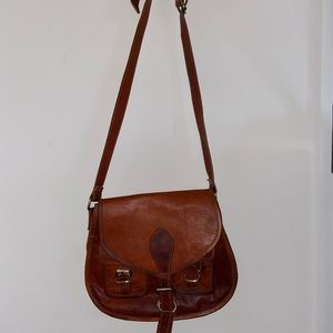 brown messenger bag